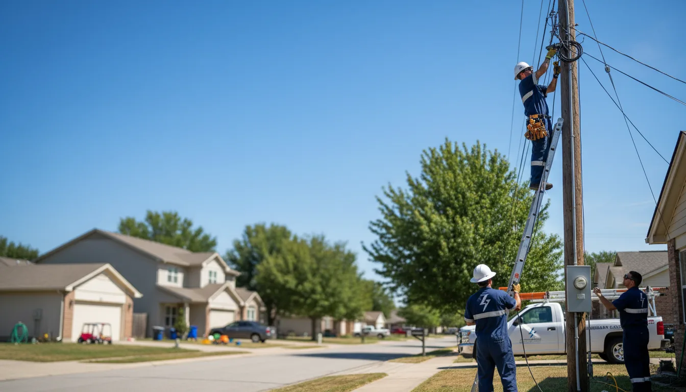 Residential electrician providing installation services in Woodville, TX